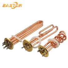 China supplier flange boiler water coil heating element electric immersion copper heater